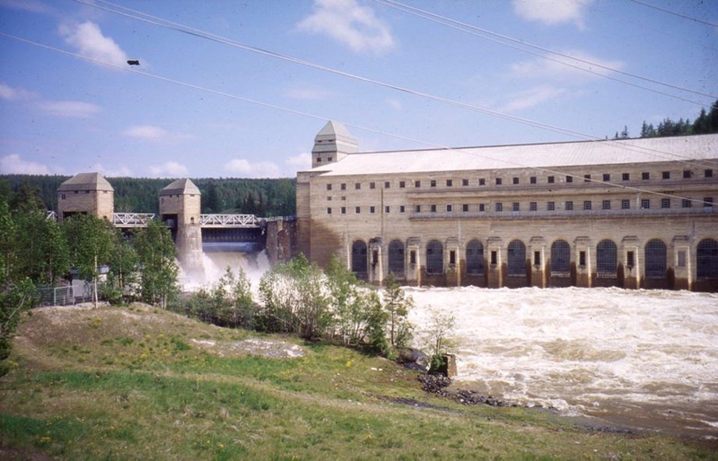 Solbergfoss Kraftverk i 1995.