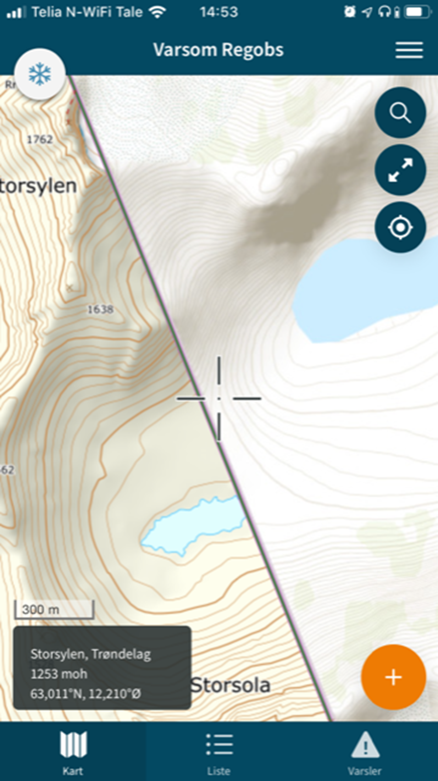 Skjermbilde av Varsom Regobs med kartlagene Norgeskart og ArcGis ved siden av hverandre.