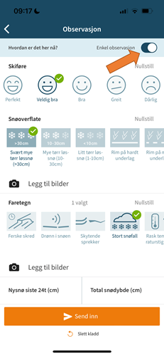 Skjermskudd fra varsom-appen